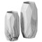Ceramic Table Vase Featuring a Marble Look Design and Geometric Shape, Ideal as a Flower Holder or Decorative Accent for Home Decor in The Living Room, Bedroom, Office, or Dining Table